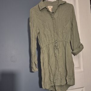 Jessica Simpson Olive Shirt Dress